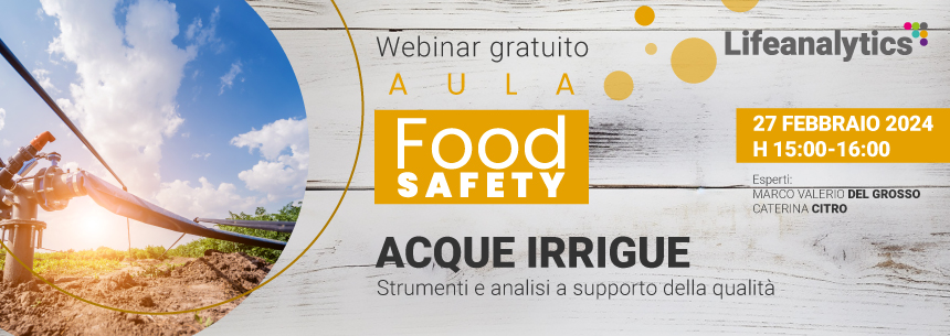 Webinar Food Safety Acque irrigue