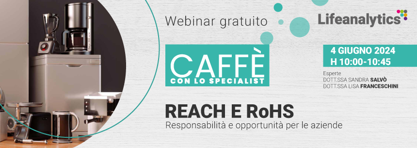 Illustrazione che rappresenta il webinar Reach e Rohs condotto da Lifeanalytics